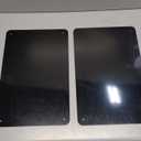 2Pack Black Magnetic Board,17.5" x 11.4" Magnet Bulletin Board to Display Magnetic Notes, Poetry, Photos, Suitable for Wall, Refrigerator, Cabinet etc, Come with 8 Pcs Dual Lock Tape and Screws