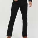 APUOR Men's Regular Fit Flex Jeans Comfort Straight Jeans (Black)