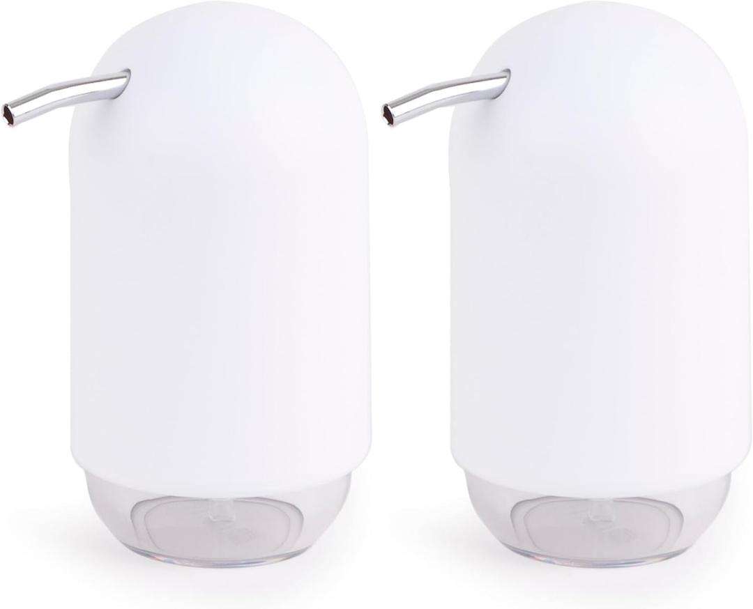 Umbra 023273-660 Touch Collection, 2  Dia. x 5  inches, White (Pack of 2)