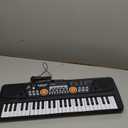 Raimy Piano Keyboard for Kids 49 Keys Portable Keyboard Piano Early Learning Educational Electronic Musical Instrument Toys Gifts for 3 4 5 6 7 8 9 Year Old Boys and Girls (Black)