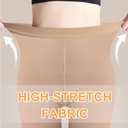 2 Pairs Medical Compression Pantyhose for Women, 20-30mmHg Graduated Support Tight Pants, Opaque Footless (Beige*1+Black*1)