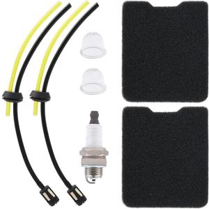 FitBest Air Filter Fuel Line Kit Primer Bulb For Husqvarna 145BT 155BT 145BF Leaf Blowers