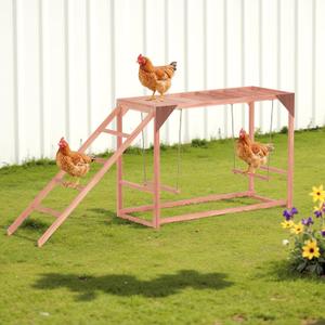 Chicken Perch Swing,Chicken Roosting Bars for Chickens in Coop Perfect for Backyard Poultry Farm Chick Toys Easy to Assemble & Clean 68.31"X15.75"X27.56"