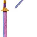 Purple Sword Cosplay Costume Prop Dagger Sword Anime Props, Purple Sword for Halloween & Collectible, Bracelet (Blue)