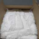 Lotus Karen Faux Fur Throw Blanket Cream White - Big Bubble Rabbit Fluff Blanket for Couch, Small Fluffy Fuzzy Cozy Blanket, Thick Furry Plush Shaggy Blankets, 50x60 Inches