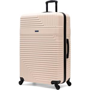 InUSA RESILIENCE Luggage with Spinner Wheels | Durable Lightweight Hardside Suitcase, Travel Bag with Handle and Trolley, 32-Inch Extra-Large Checked Luggage | Sand