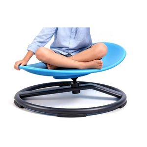 Spinning Chair for Autistic Kids, Sensory Swivel Chair, 220LBS Weight Capacity, Training Body Coordination, Indoor and Outdoor Sensory Toy for Children with ADHD/Autism (Blue)