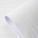 Grasscloth Textured Wallpaper White Gray Linen Thick 24" X 394" Fabric Contact Paper Grassweave Removable Modern Self Adhesive Wallpaper for Walls Cabinets Bedroom Liners Fireplace