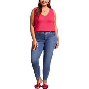 Tribal Women's Plus Size Sophia Curvy Ankle Skinny Denim Jeans (Dark Vintage), 20W