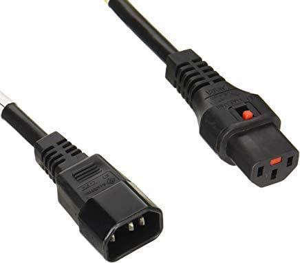 APW12-C14/C13LK-05 Escape Prevention Lock Power Cable IEC-C14/IEC-C13 Lock 5m Electrical Rating: 12 A/125 V PSE Compatible APW 12, C 14/C 13 LK, 05