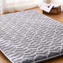 6th Generation Japanese Floor Futon Mattress - Extra-Thick 9-Layer Modern Futon with 100% High-Density Foam, Portable Floor Mattress Sleeping Pad for Adults, Guest Room, Dormitory, Single Size 75"x25" (Grey)