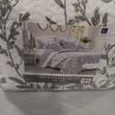 Lush Decor Aprile Reversible Floral Quilt King Size 3 Piece Set King, Blue & Gray - Bedding Set - Floral Quilt - Cottage Bedroom Décor