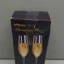 Mfacoy Mr. & Mrs. Champagne Flute Set, Wedding Decor - His and Hers, Wedding Toasting Glasses for Engagement Celebrations, Bridal Shower and Registry Idea, Tall Stem Glasses for Bride and Groom Gifts