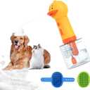 Homrich Electric Dog Soap Dispenser, Automatic Dog Cleaning Foam Machine, Dog Shampoo Sprayer with Brush for Dog and Cat Bathing, Shampoo Foamer for Pet Bathing, Bathroom, Kitchen Sink