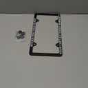 1 Pack Funny License Plate Frame We Have Been Trying to Reach You About Your Car's Extended Warranty Humorous Text License Plate Holder Stainless Steel Parts Decor with 4 Holes Screws