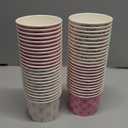 Newtay 48 Pcs Pink Bow Snack Cups 9oz Coquette Bowknot Disposable Bowls Dessert Food Treat Paper Bowls for Baby Shower Birthday Bachelorette Wedding Bridal Party Supplies, 4 Designs