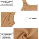 RITERA Plus Size Romper For Curvy Women Sleeveless Jumpsuits Loose Adjustable Strap Long Wide Leg Pant Pocket Casual XL-5XL (Beige, XXXL)