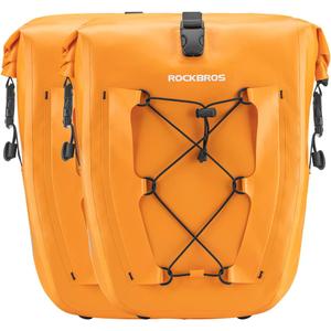 ROCKBROS Bike Panniers Waterproof Bike Rear Rack Bag Max 30L Large Capacity Bike Rear Panniers for Cycling Traveling Commuting 2 Pack