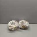 Weysat 2 Pcs Small Flower Girl Basket with Handle, Fabric Liner, Wicker Rattan Flower Basket Set, Rustic, Cute, Hand Woven for Wedding Girl Home Decorations Picnic Garden Candy Sweets Gifts Storage