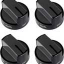 4 Pack- W10339442 Stove Knobs Fit for Whirl-Pool Gas Range Stove WFG320M0BB0 WFG320M0BB1 WFG320M0BB2 WFG320M0BS0 WFG320M0BS2 WFG320M0BS3 WFG320M0BW0 WFG320M0BW1 WFG505M0BB0 WFG505M0BB1 WFG505M0BB2