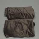 H HOUSEHOLD Set of 2 Velvet Queen Size Pillowcase, Soft and Cozy Luxury Fuzzy Flannel 20x30 Inches Pillow Cover with Zipper (Queen (20 x 30 Inch), Brown)