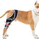 Moysoon Dog Knee Brace for 4 Legs,Adjustable Dog Knee Brace with Reflective Material,Provide Strong Support for  Dogs,Size M.
