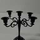 Metal Candle Holders 5 Wicks Black Candle Holders for Candlesticks Taper Candles10.6 inch Tall Candelabra, for 1/2-1 inch Pillar Candles Diameter Each,Candle Stand Decoration