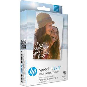 HP Sprocket 2x3 Premium Zink Sticky Back Photo Paper (20 Sheets) Compatible with HP Sprocket Photo Printers. HP Sprocket 2x3 Premium Zink Sticky Back Photo Paper (20 Sheets) Compatible with HP Sprocket Photo Printers.