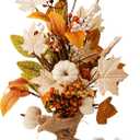 CRCZK Thanksgiving Maple Leaf Table Tree Decoration Thanksgiving Pumpkin Artificial Tree Decorations Inddoor Fall Table Centerpiece Decor for Party Home Kitchen Autumn Tray