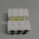 5 Inch Edison Bulb, 6000K Cool White E26 Led Bulb 6W Dimmable, 800LM T10 T9 Bulb Clear Glass Tubular Light Bulbs, AC 120V Equal 80 Watt Bulbs for Chandelier Pendant Wall Light - 6Pack