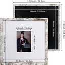 GarduationMall 14x14 Signature Picture Frame Holds 5x7 Photo with White Mat for Wedding Graduation | Wall or Tabletop Display