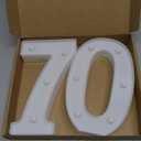 70th Birthday Decorations for Women Men,Happy 70 Birthday Decorations for Centerpieces Table,70 Light Up Numbers Sign Led for Party Backdrop Wall Decor for 70s Party Decoration