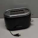 MUELLER HOME Retro Toaster 2 Slice, 7 Browning Levels, 3 Functions (Reheat, Defrost, Cancel), Stainless Steel Features, Removable Crumb Tray, Under Base Cord Storage, Black