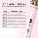 K&K 1.5 Inch Red Light Therapy Infrared Bounce Brush, Heated Thermal Round Brush with Negative Ion Technology, Multiple Heat Settings for Blowout Look with Hair Care Oil, Temperture Contronal