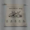 2-Pack Reusable Beeswax Bread Bags for Sourdough & Homemade BreadCotton Waxed Bags Keeps Fresh Longer(Ivory Loaf)