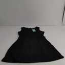 WIHOLL Women's Summer A-Line Sleeveless Boat Neck Mini Dress Club Party Little Short Dresses ( M, Black)