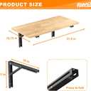 TORACK Heavy Duty Wall Mounted Folding Workbench, Collapsible Wall Table