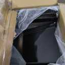 Baxton Studio Wassily Style Mid Centry Modern Accent Chair,Steel Frame and Faux Leather, Wide Seating (Black)