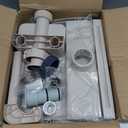 Hanaoyo LED Pool Fountain Waterfall for Above Ground Pools, 7 Different Lighting Colors, Smooth Flowing Pool Waterfall Relaxing Cascade for Outdoor Decor, Adjustable Width Fits Various Frames