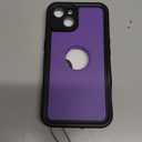 for iPhone 14 Waterproof Case with Built-in Screen Protector, Shockproof Dustproof Full Body Protective IP68 Waterproof Phone Case for iPhone 14 6.1 inch (Purple)