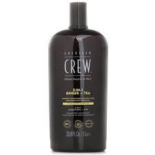 AMERICAN CREW 3-IN-1 GINGER + TEA Shampoo, Conditioner and Body Wash, 33.8 Fl Oz (Pack of 1)