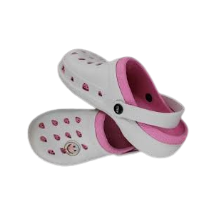Capelli New York Clogs Size 7 White With Pink Lining