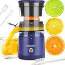 Citrus Juicer Machines Rechargeable - Portable Juicer with USB and Cleaning Brush for Orange, Lemon, Grapefruit
