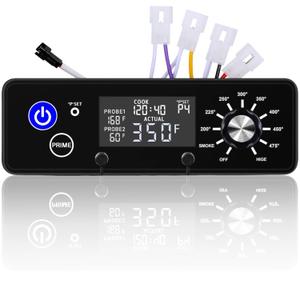 Digital Control Board Replacement Parts AC03P9, PB1100PS1-A003 for Pit Boss PB440D2 PB550G PB700FB1 PB700NC1 PB820 PB850G Pro1100 PB1150G Wood Pellet Grill Smokers, LCD Display Controller Replacement