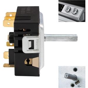 DG44-01006D Range Surface Element Control Switch for Samsung Range  OEM Replacement Energy Regulator  Fits for Samsung PER001-02D Model, AP7031847, PS16633253, EAP16633253, DG44-01006D, 18A, D-Cut