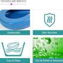 ONEDONE Bedpan for Elderly Females Heavy Duty Bed Pans for Elderly Men Women Thick Large Bedpans for Bedridden Patient Hospital Home Bed Pan Emergency Device (Blue)