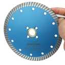 JDK 6 Inch Diamond Saw Blade for Granite, Marble, Quartz & Stone - Professional Continuous Rim Turbo Cutting Wheel for Angle Grinder & Masonry Saw - Fits 7/8" and 5/8" Arbor (JDK1801C)
