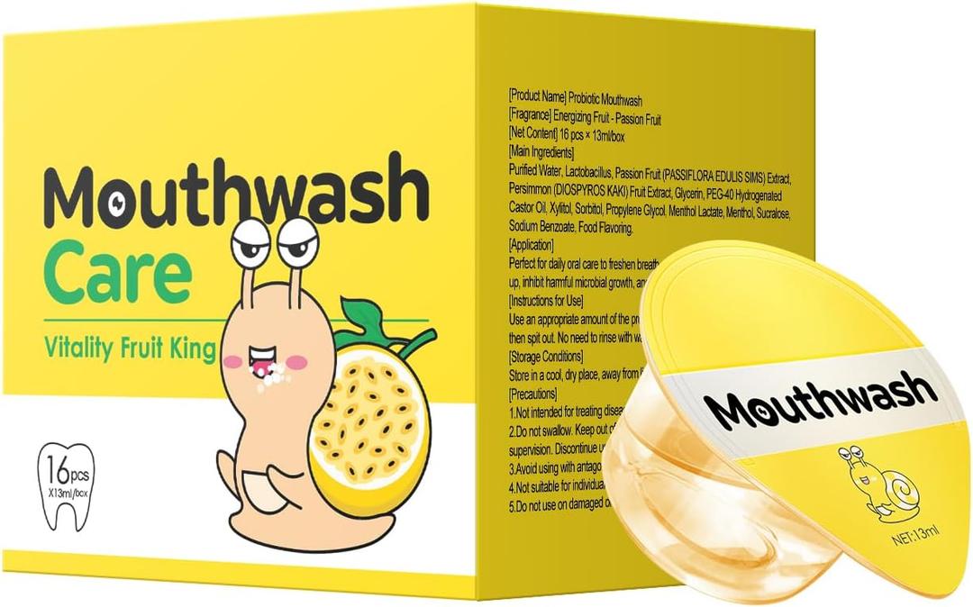 2 x Probiotic MouthWash, Oral Rinse (Passionfruit)