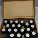 Ferrochef 20 Pcs Mini Tea Tin Canister with Airtight Double Lids 2.5 oz Bulk Small Round Metal Tinplate Tea Tin Can Tiny Kitchen Containers for Loose Teas Spices Coffee Herb Sugar Candy Black : Home & Kitchen