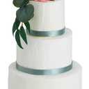Bright Creations Fake Cake Dummy Set - 10.8 in Tall, 3-Tier Round White Foam - for Fake Birthday Cake & Artificial Wedding Displays - Foam Cylinders for Crafts